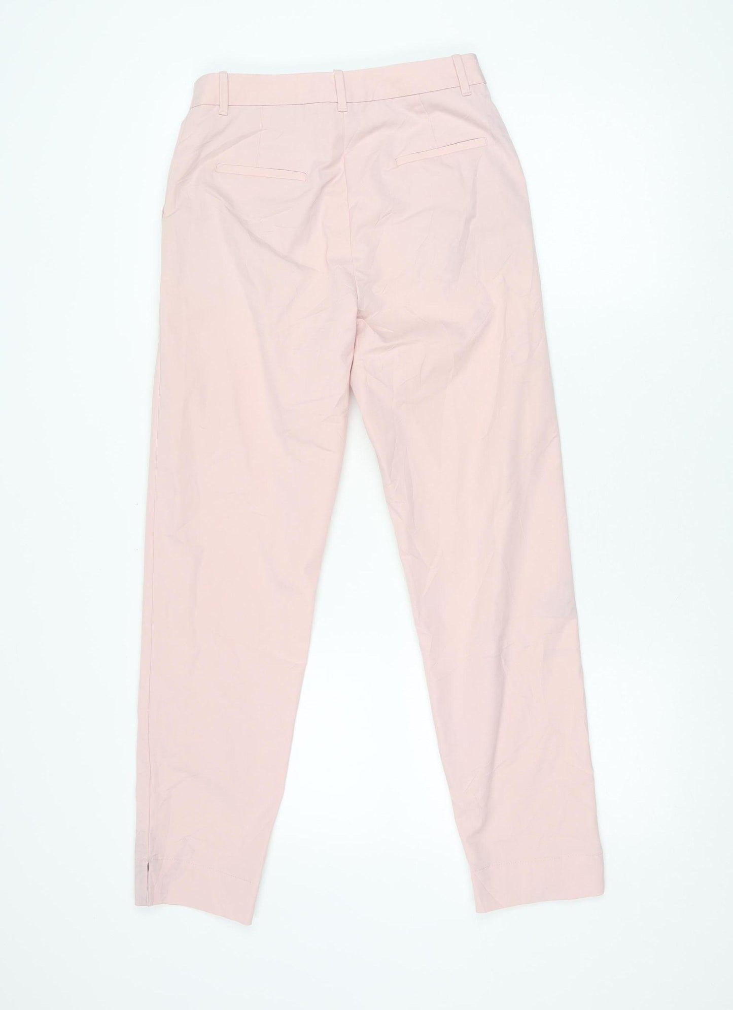 Marks and Spencer Women's Pink Chino Trousers Size 6 Straight Leg