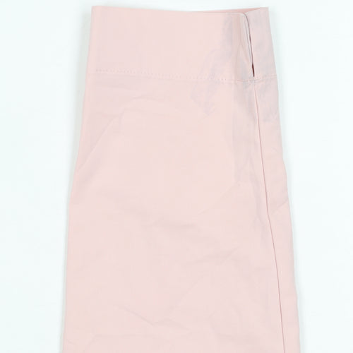 Marks and Spencer Women's Pink Chino Trousers Size 6 Straight Leg