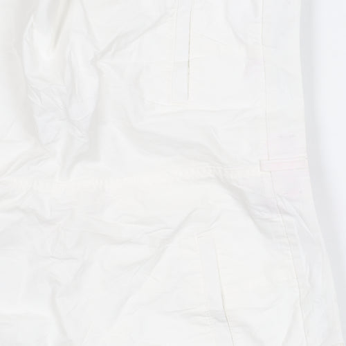 Marks and Spencer Women’s White Cargo Trousers Size 6 Straight Leg