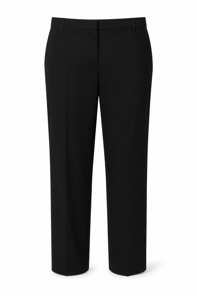 Front view of Marks & Spencer Women’s Black Regular Fit Work Trousers, size UK 44