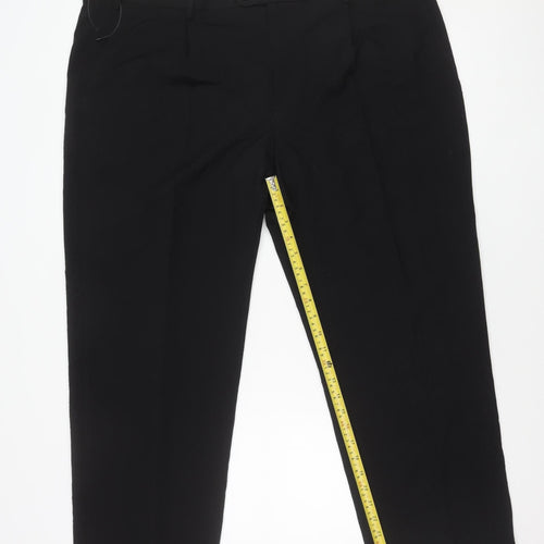Marks and Spencer Women’s Black Regular Fit Work Trousers Size 44