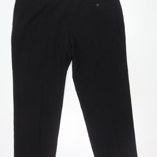 Marks and Spencer Women’s Black Regular Fit Work Trousers Size 44