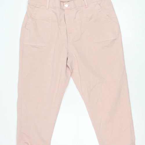 Marks and Spencer Women’s Pink Cargo Trousers Size 20 Regular