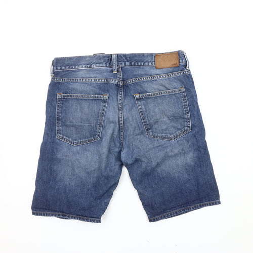 H&M Men’s Blue Denim Shorts Size 31 Regular Fit Casual Medium Wash