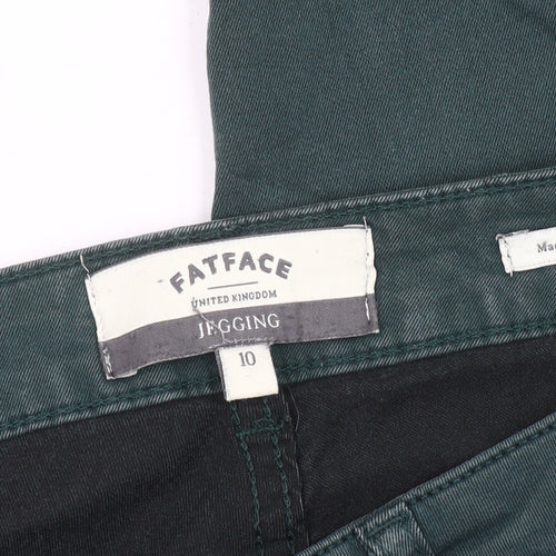 FatFace Womens Green Size 10 Slim Fit Jegging Jeans Stretch Pockets