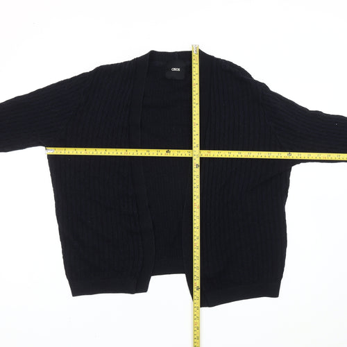 ASOS Men's Black Cable-Knit Cardigan Size M Regular Fit