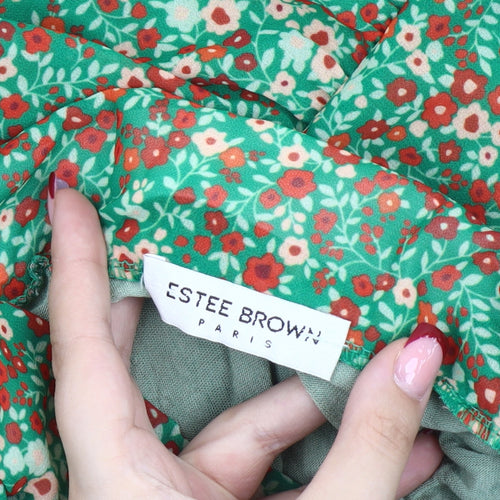 Estee Brown Women’s Multicoloured Floral A-Line Midi Skirt Size 10
