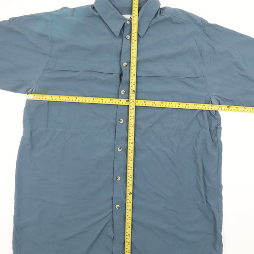 Regatta Men's Blue 2XL Polyamide Short Sleeve Button-Up Shirt