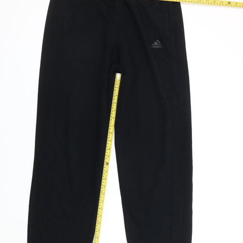 adidas Mens Black L Track Pants Sport Essentials Gym Training
