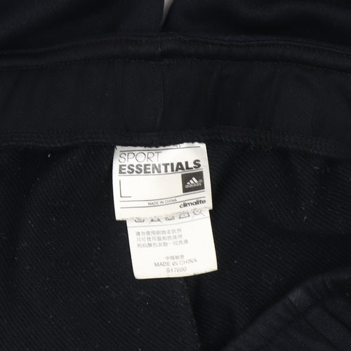 adidas Mens Black L Track Pants Sport Essentials Gym Training