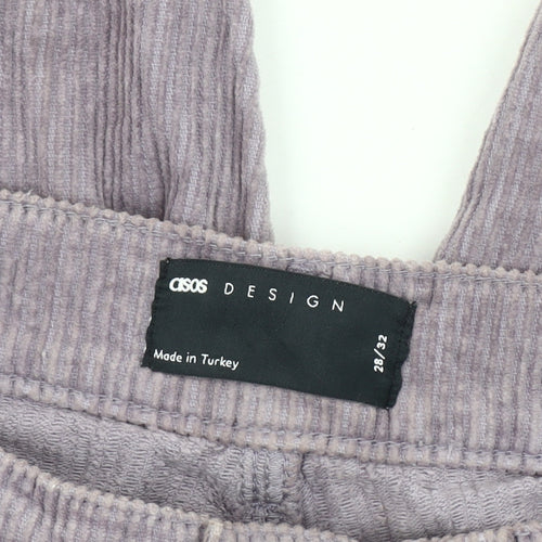 ASOS DESIGN Men’s Purple Corduroy Trousers 28in Waist 32in Leg