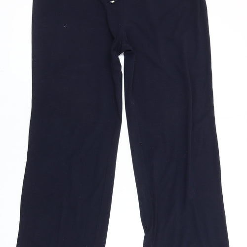 M&Co. Womens Black L Straight Leg Sweatpants Elastic Waist
