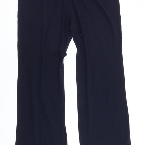 M&Co. Womens Black L Straight Leg Sweatpants Elastic Waist