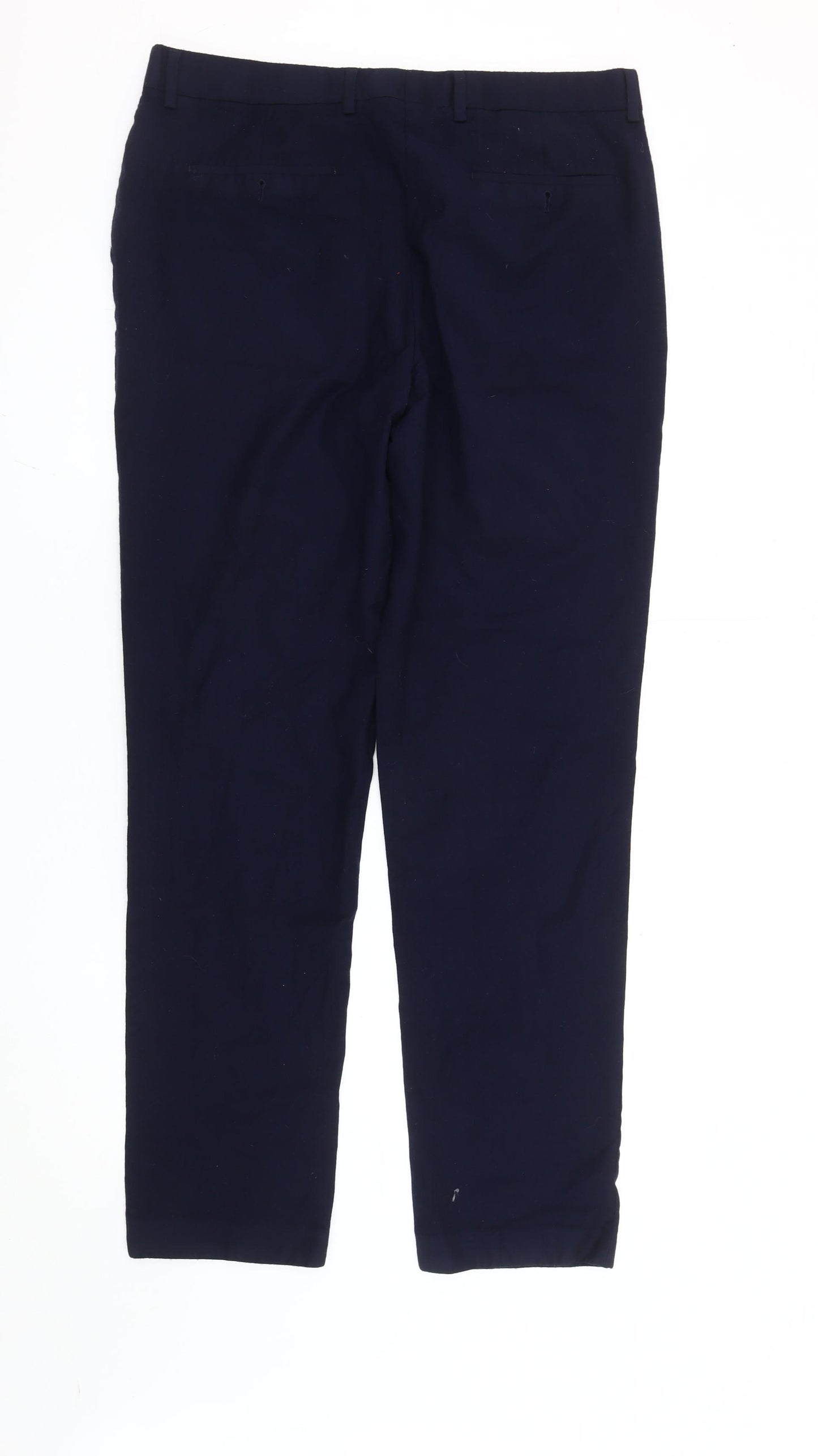 Simon Carter Men's Blue 26L Formal Dress Trousers