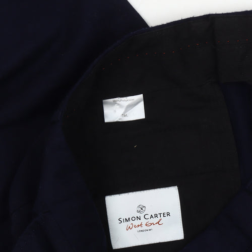 Simon Carter Men's Blue 26L Formal Dress Trousers