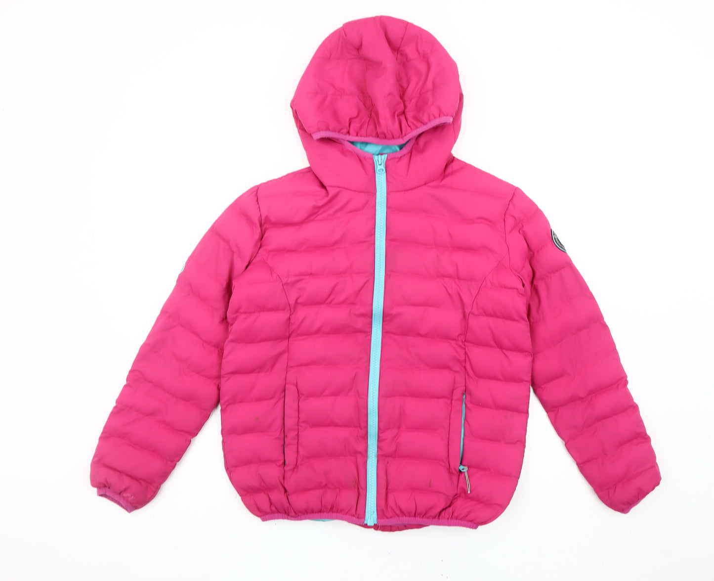 Surfanic Girls Pink 14 Years Hooded Puffer Jacket Winter Coat