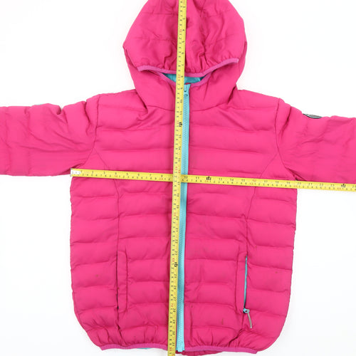 Surfanic Girls Pink 14 Years Hooded Puffer Jacket Winter Coat