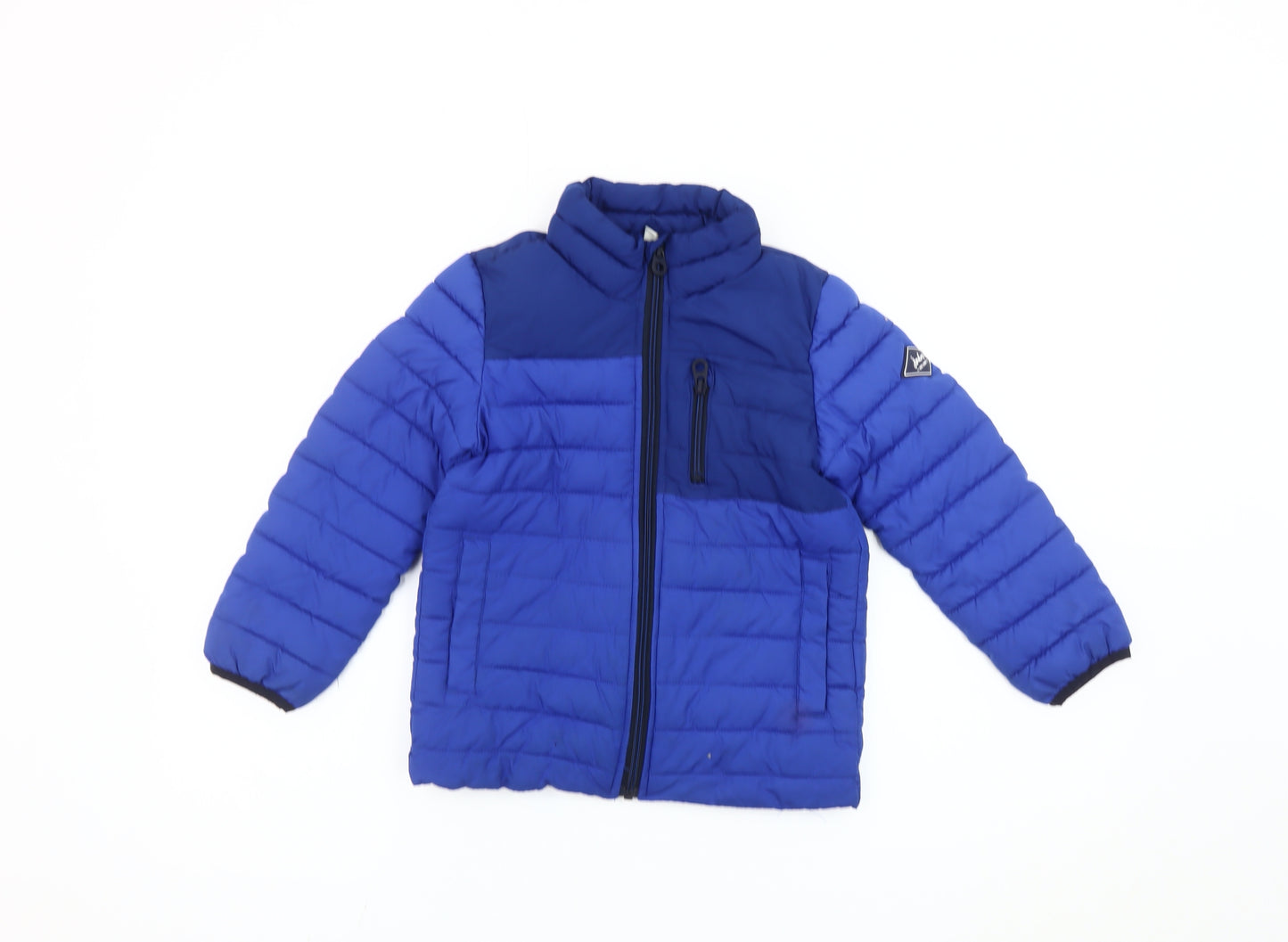 Joules Boys Blue 7 Years Puffer Jacket Winter Full Zip Polyester