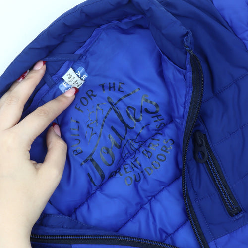 Joules Boys Blue 7 Years Puffer Jacket Winter Full Zip Polyester