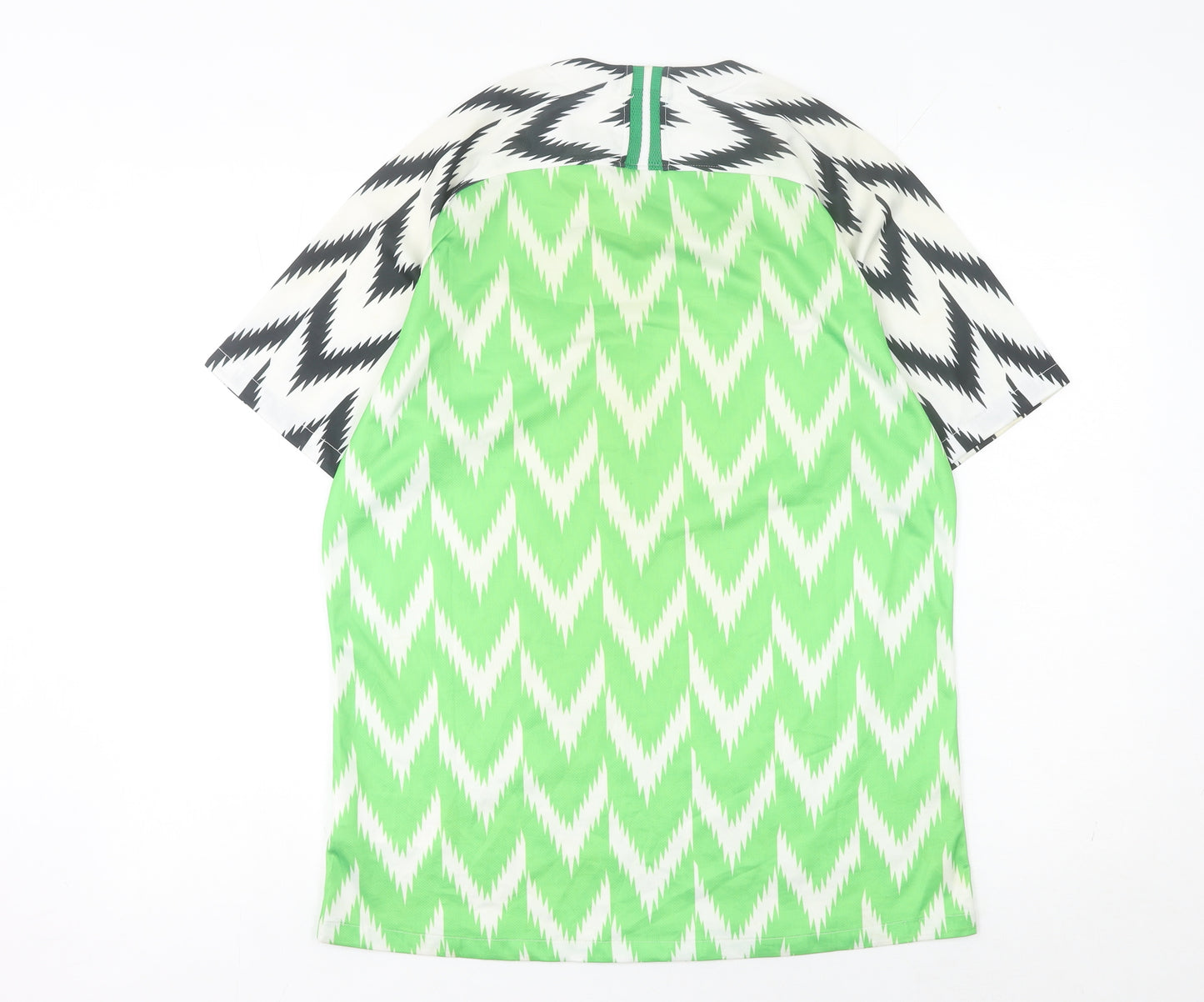 Nike Nigeria Men's Green Football Jersey M Athletic Fit Short Sleeve