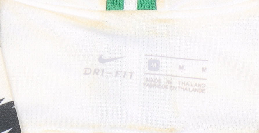 Nike Nigeria Men's Green Football Jersey M Athletic Fit Short Sleeve