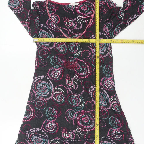 White Stuff Women’s Multicoloured Knit Shift Dress Size 8 Knee Length