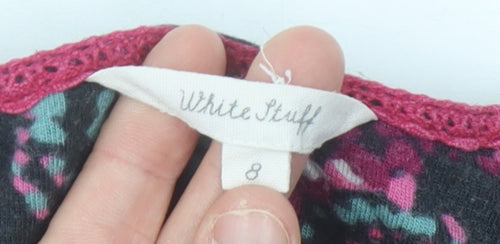 White Stuff Women’s Multicoloured Knit Shift Dress Size 8 Knee Length