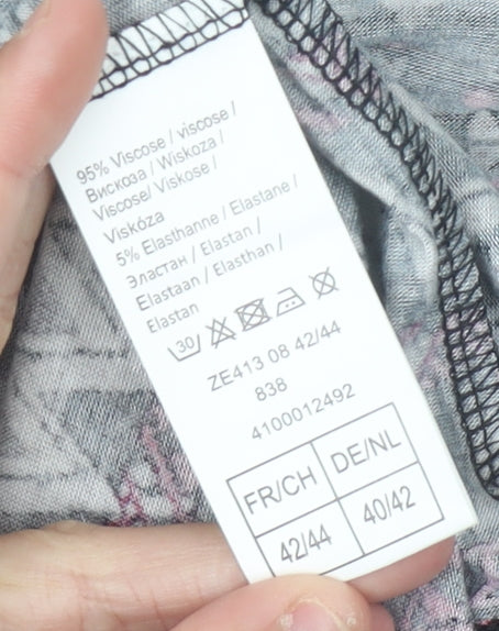 Atlas For Women Tunic Blouse 3/4 Sleeve Multicoloured Geometric Size 14