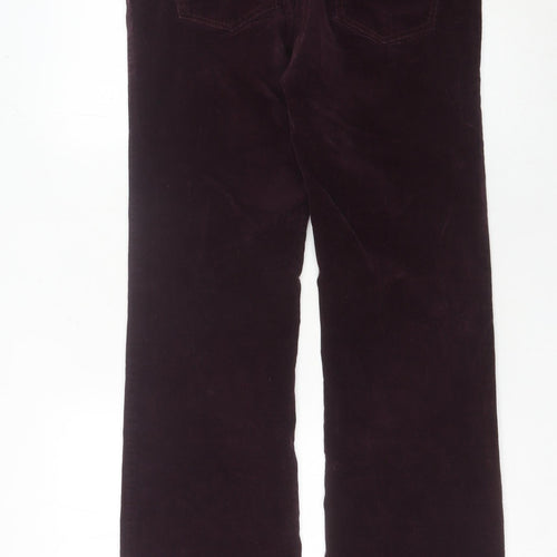 Next Women’s Purple Corduroy Bootcut Trousers Size 14 Tall