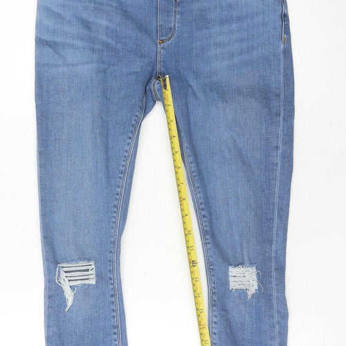 ASOS Women’s Blue Size 8 Maternity Skinny Distressed Jeans