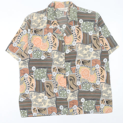Essentials Bon Marché Women's Multicoloured Floral Button-Up Shirt Size 16