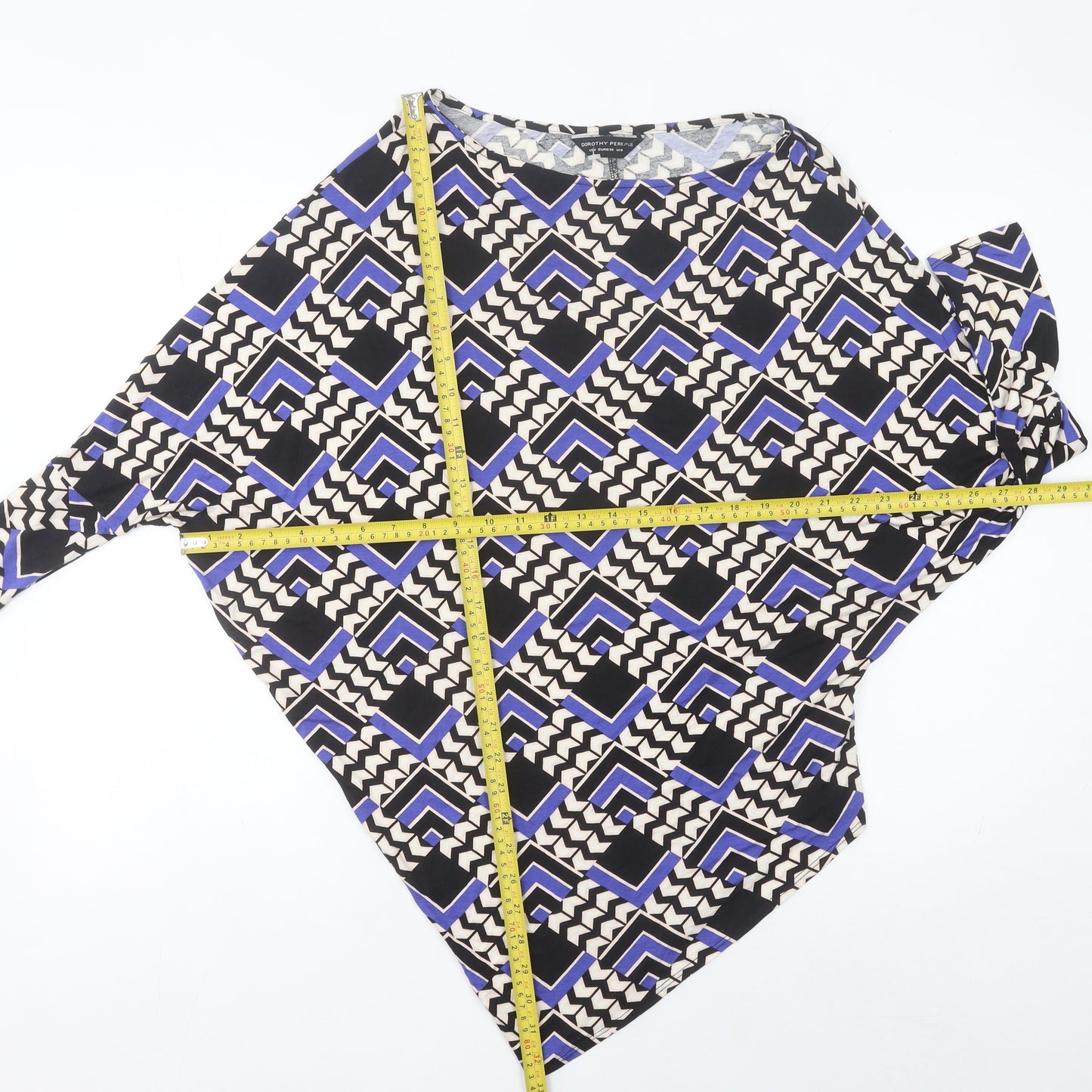 Dorothy Perkins Women’s Multicoloured Geometric Tunic Blouse Size 10