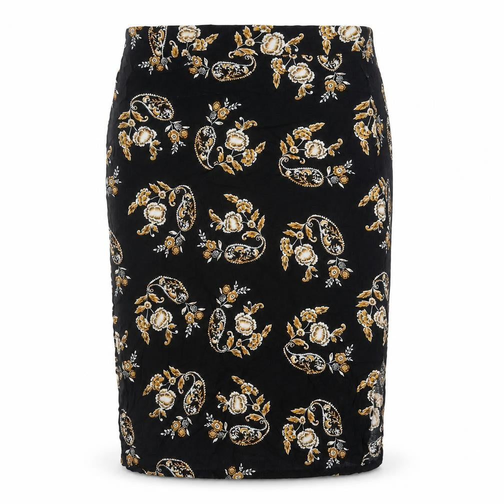 Dorothy Perkins Women’s Black Paisley High Rise Pencil Skirt UK 10