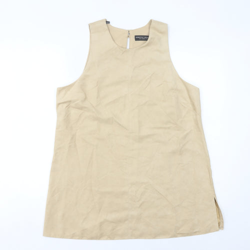 Dorothy Perkins Women’s Beige Size 14 Basic Sleeveless Tank Top