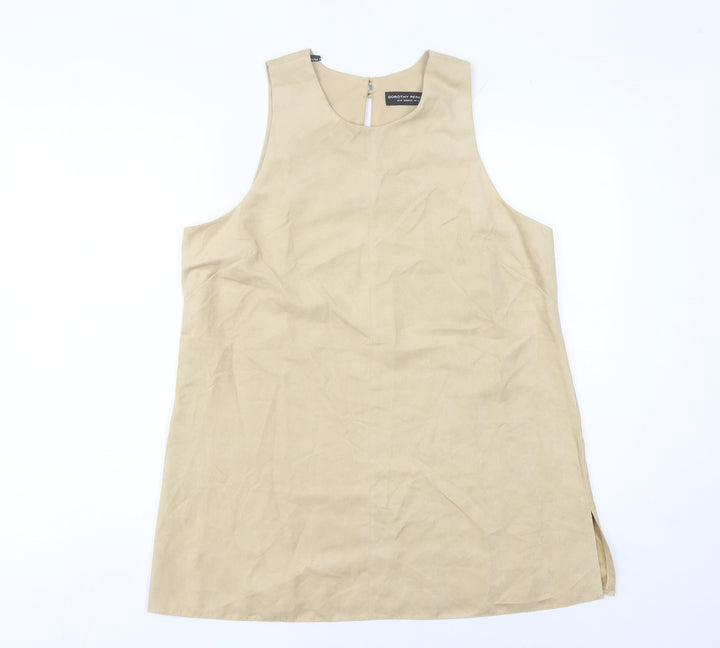 Dorothy Perkins Women’s Beige Size 14 Basic Sleeveless Tank Top