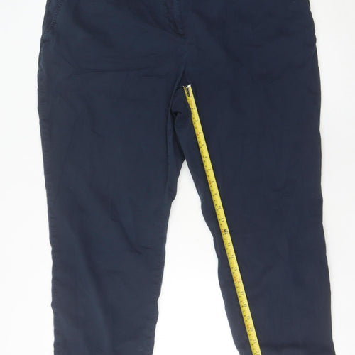 Marks and Spencer Women’s Blue Chino Trousers Size 20 Cotton