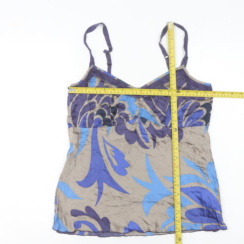 Principles Women’s Multicoloured Floral Silk Camisole Top Size 12