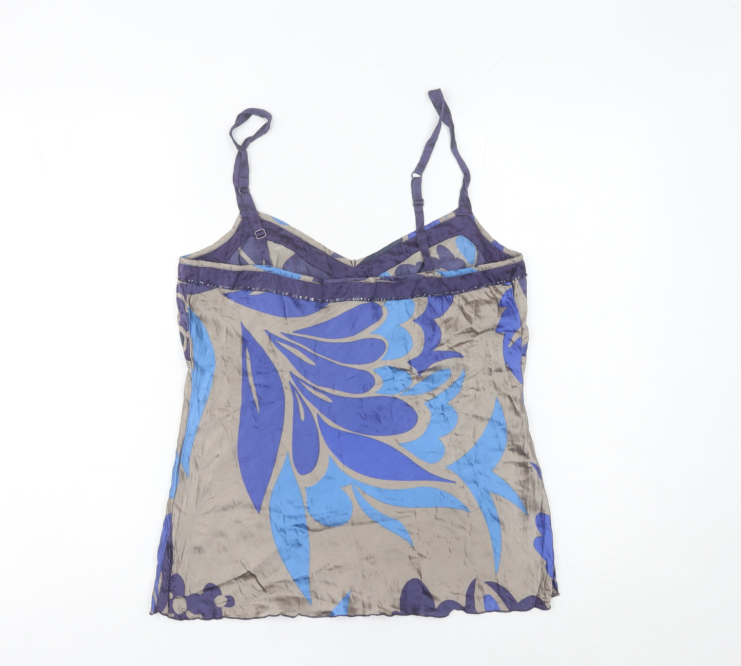 Principles Women’s Multicoloured Floral Silk Camisole Top Size 12