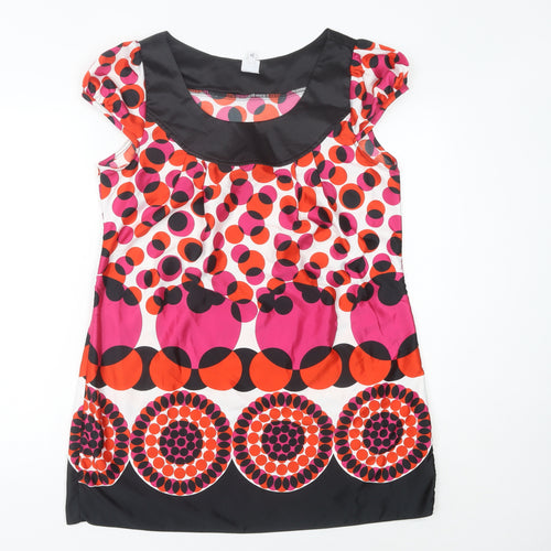 Debenhams Women’s Multicoloured Size 14 Petite Geometric Shift Dress