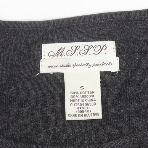 MSSP Women’s Grey Knit Fit & Flare Dress Size S Autumn Winter