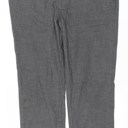 Marks and Spencer Men's Grey 42in Regular Fit Dress Trousers