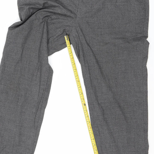 Marks and Spencer Men's Grey 42in Regular Fit Dress Trousers