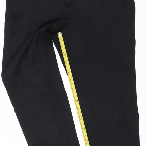 Marks and Spencer Men's Black 2XL Regular Fit Straight Trousers
