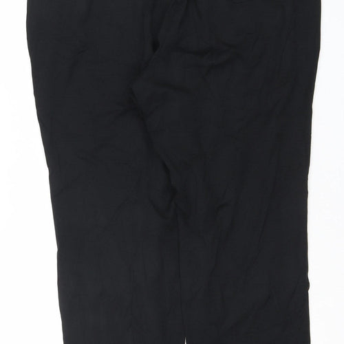 Marks and Spencer Men's Black 2XL Regular Fit Straight Trousers