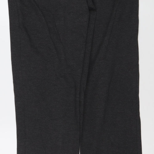 Marks and Spencer Women’s Black Straight Leg Trousers Size 12 Long