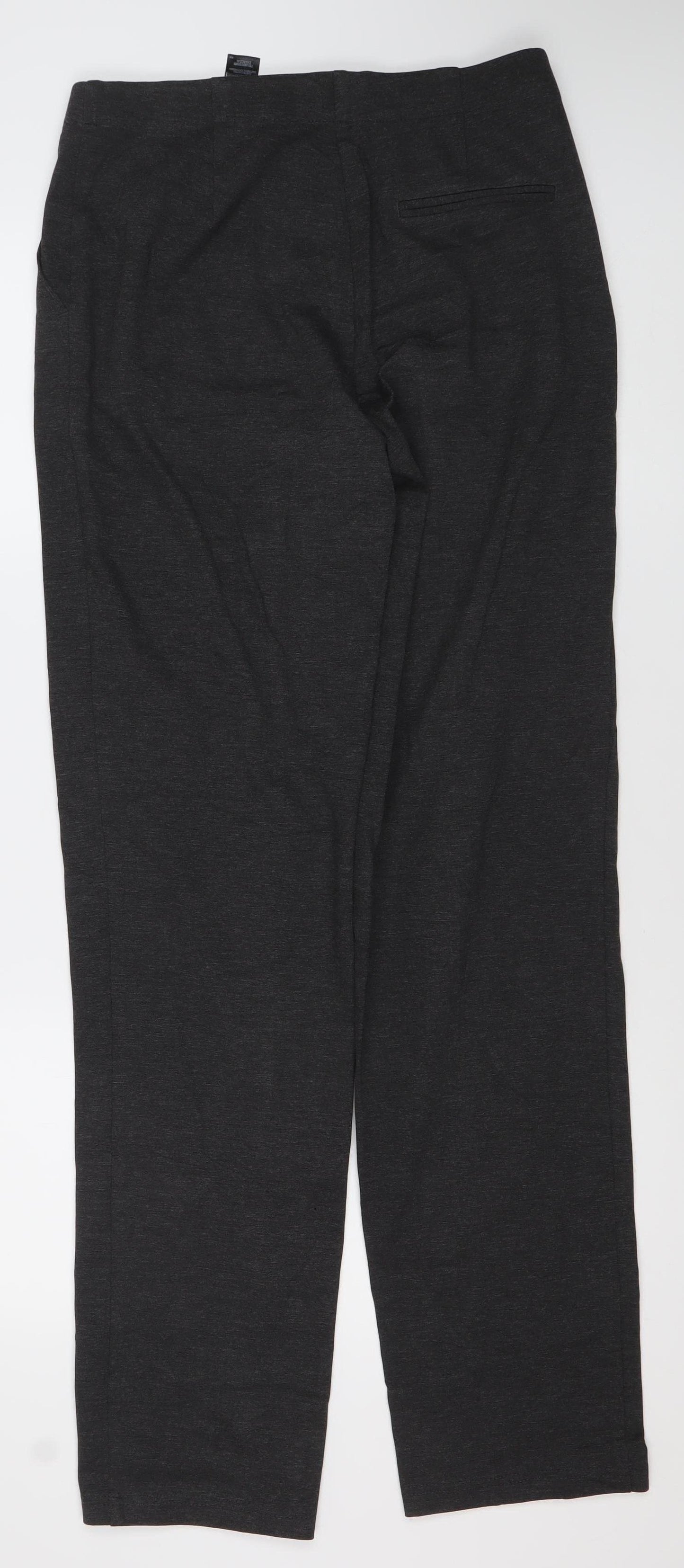 Marks and Spencer Women’s Black Straight Leg Trousers Size 12 Long