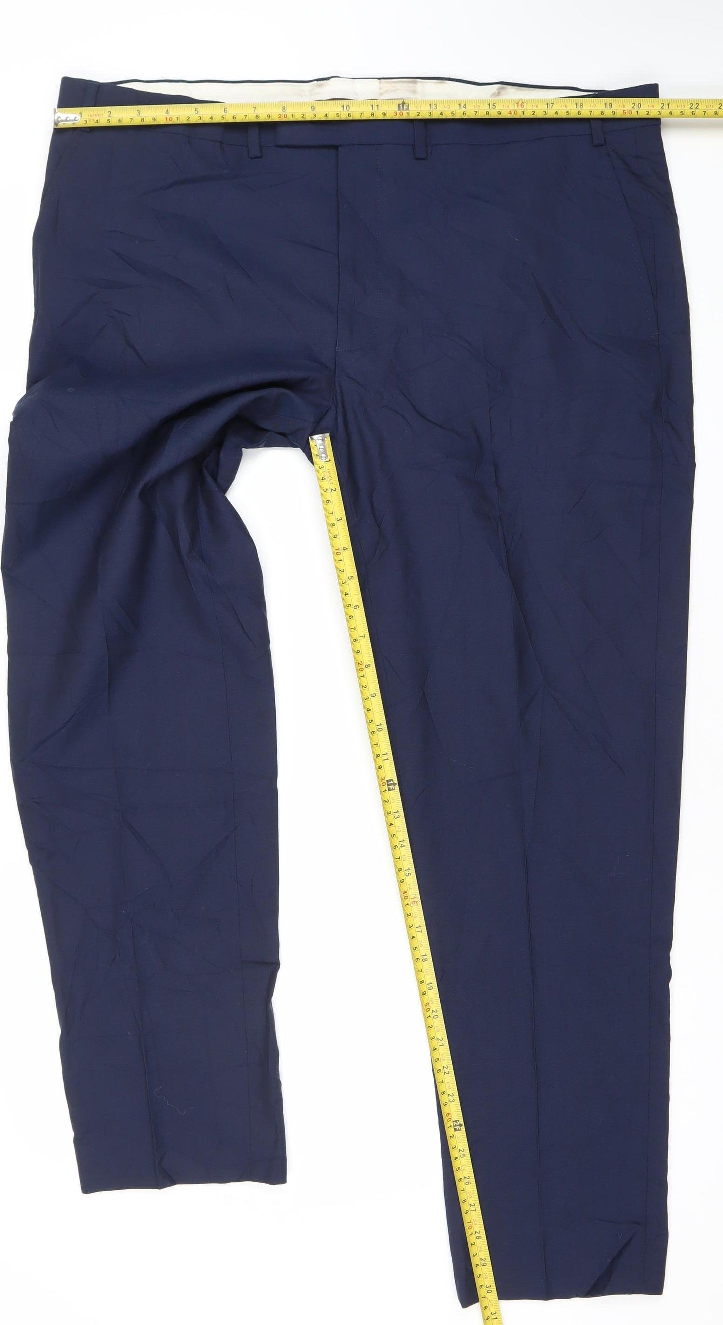 Marks and Spencer Men’s Blue 42R Wool Tailored Fit Dress Pants