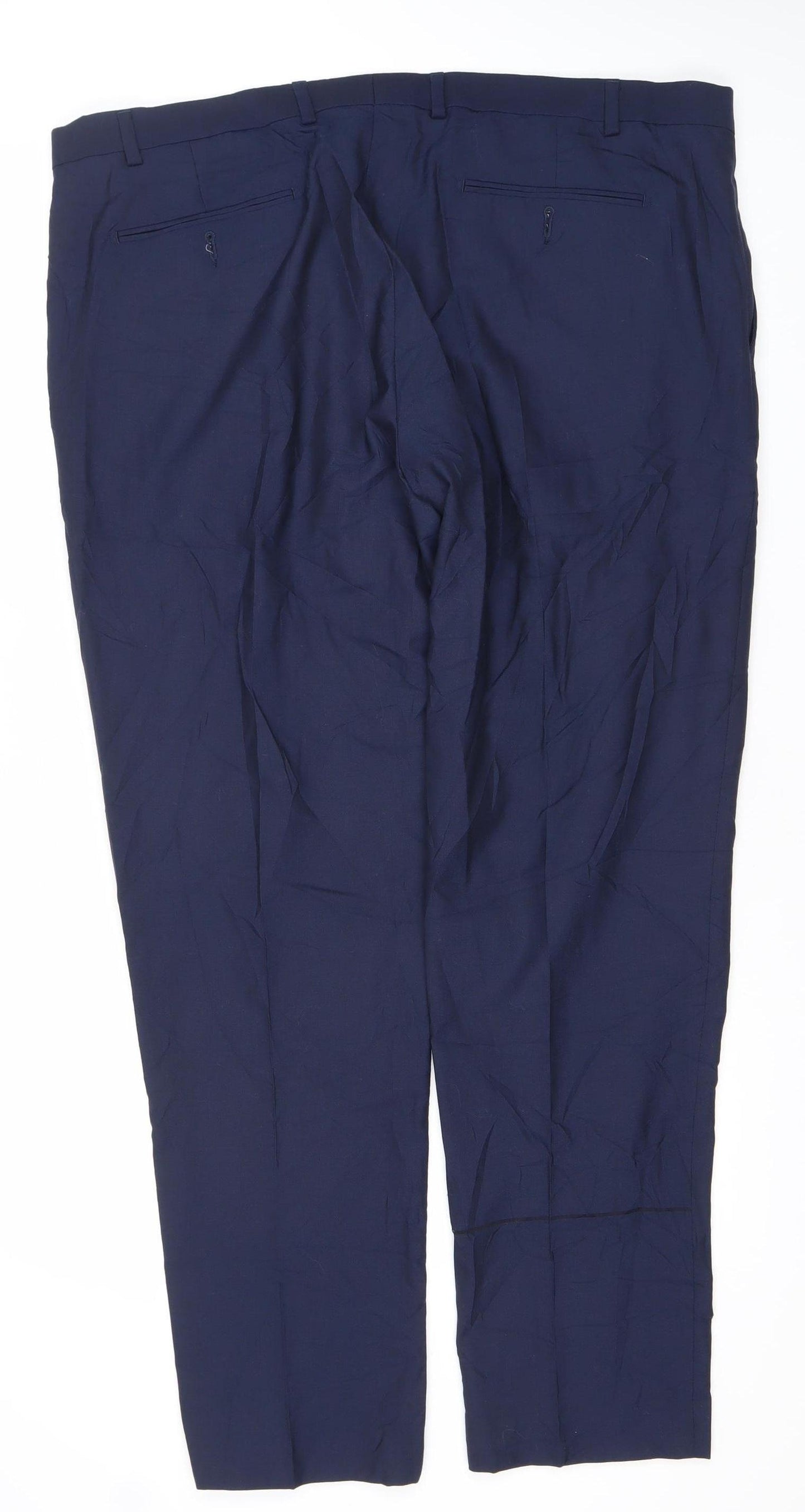 Marks and Spencer Men’s Blue 42R Wool Tailored Fit Dress Pants