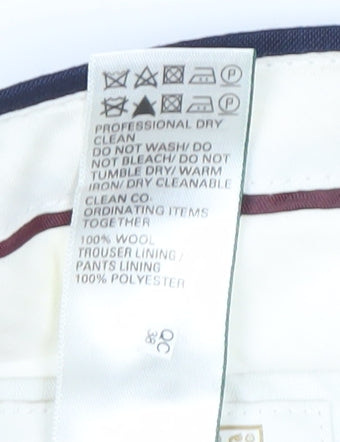 Marks and Spencer Men’s Blue 42R Wool Tailored Fit Dress Pants