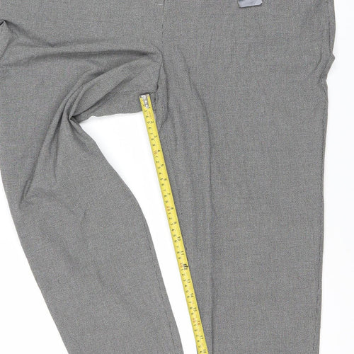 Marks and Spencer Women’s Grey Check Dress Pants Size 20 Regular Stretch Workwear